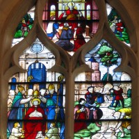 Vitrail du 16ème siècle représentant la vie de saint-Claude (2008)
